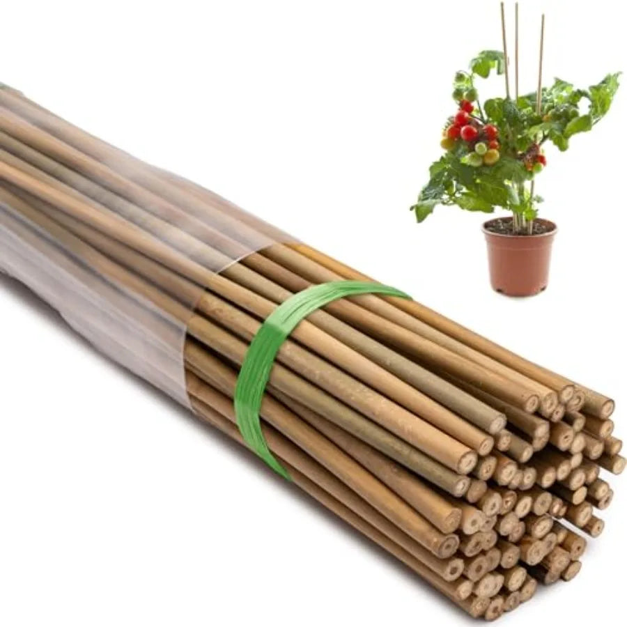 Natural Bamboo Garden Stakes 70 Pcs Plant Supports