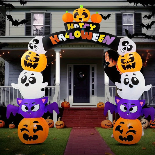 Joyfy Halloween Inflatable Pumpkin Archway Outdoor Decor
