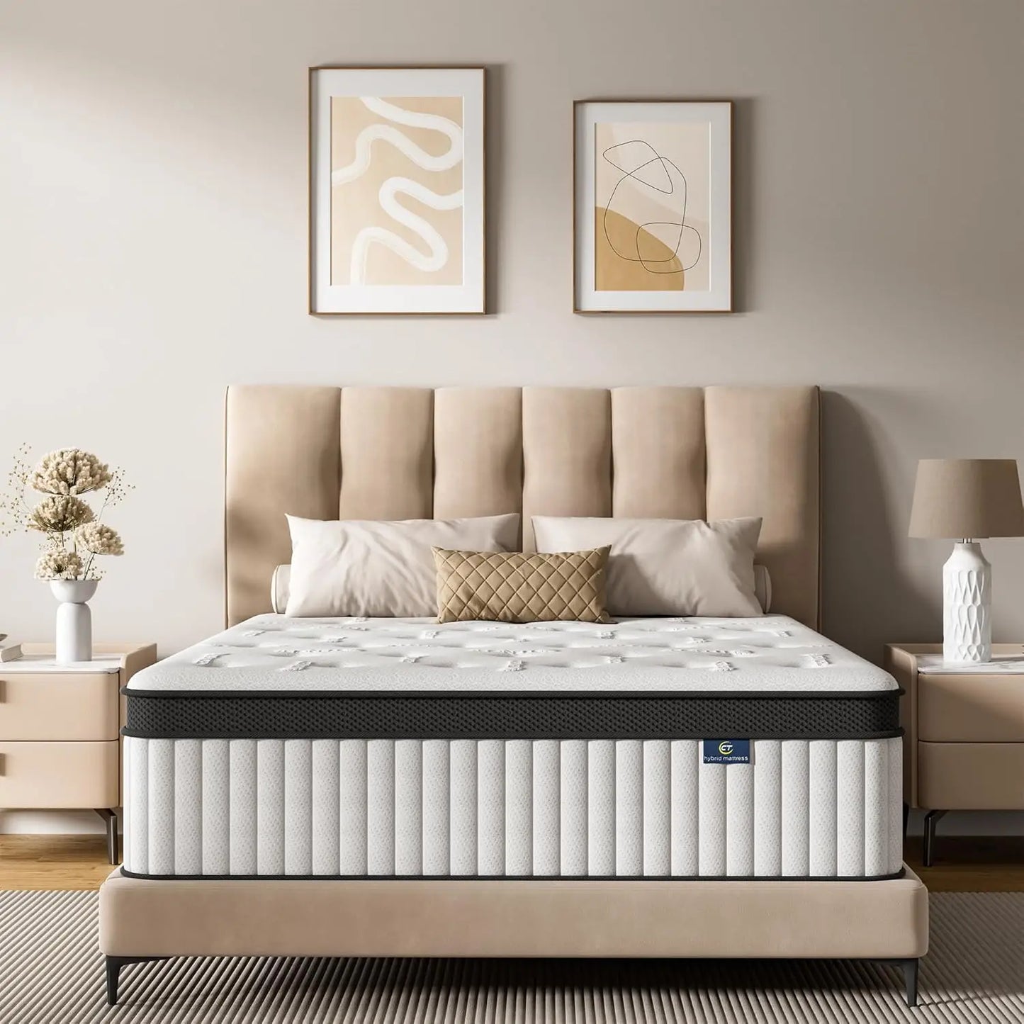 XIAOLANG Hybrid Mattress In A Box Memory Foam Pocket Springs