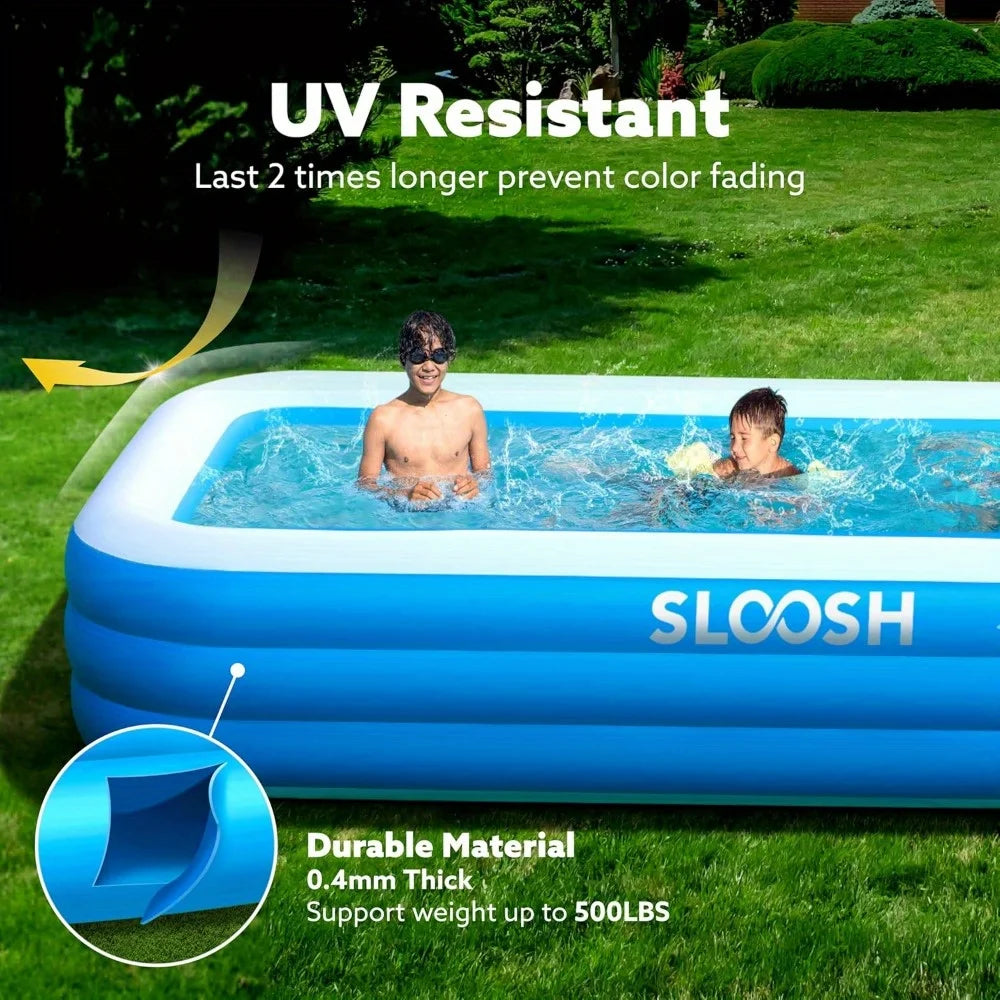 JOYFY Inflatable Family Pool With UV Protection For Backyard Fun