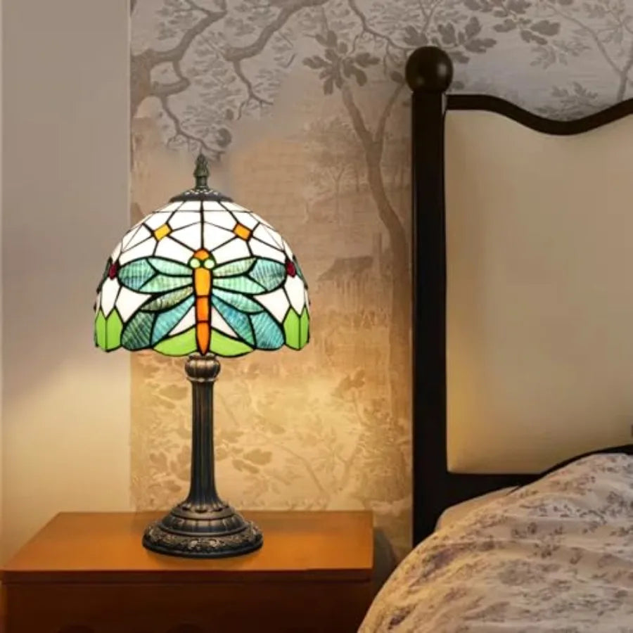 Tiffany Style Stained Glass Table Lamp For Home Decor