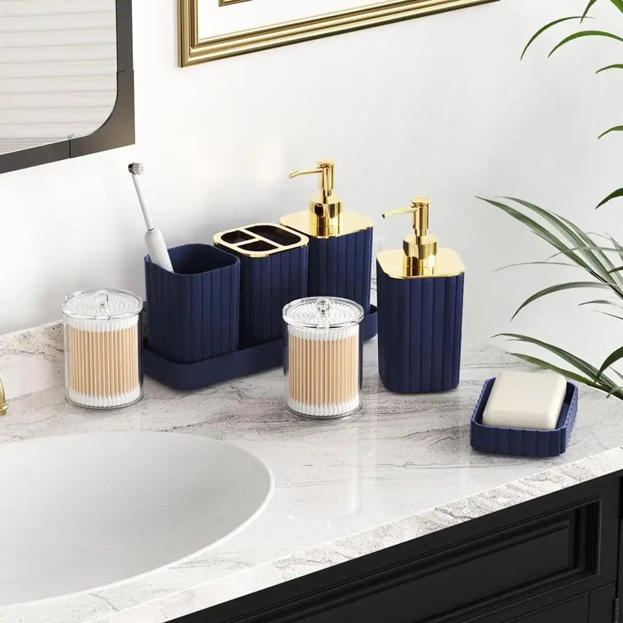 25 Piece Bathroom Accessory Set With Shower Curtain And Rugs