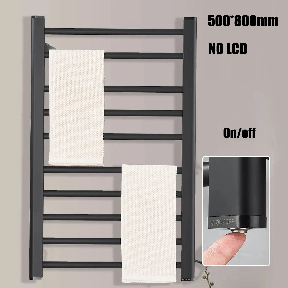 Onyzpily Electric Heated Towel Rack With Digital Thermostat