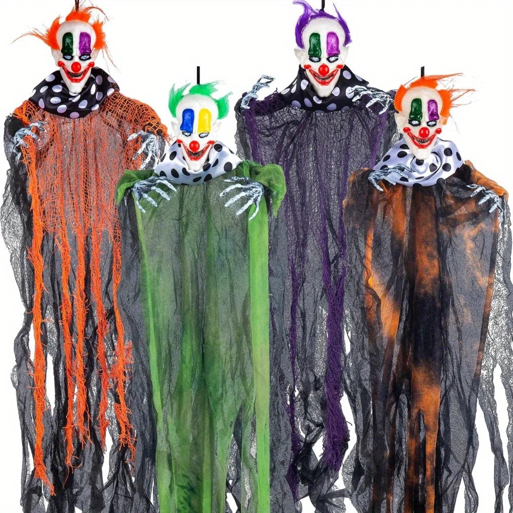 Hanging Halloween Clown Decorations For Outdoor Party Displays