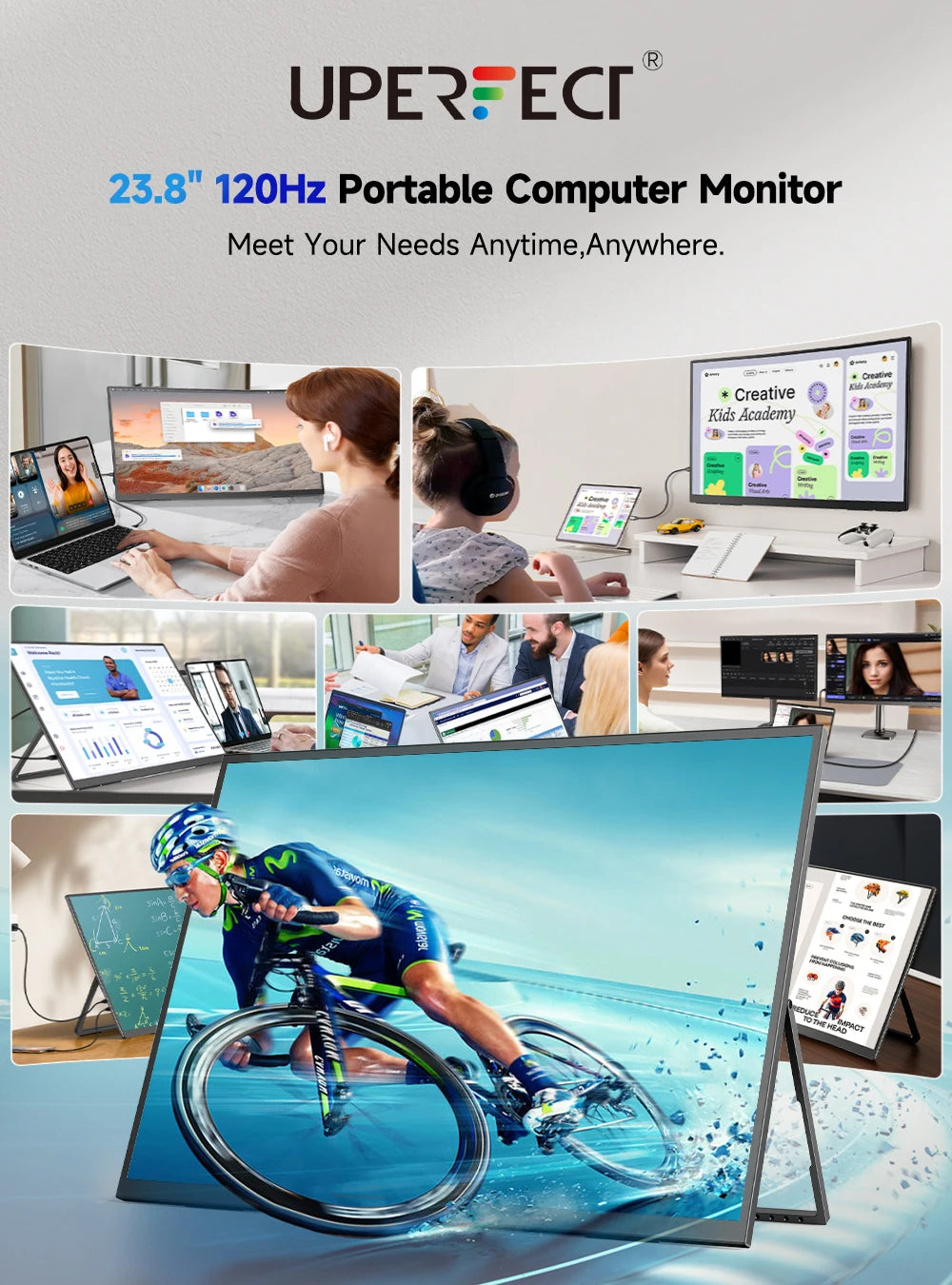 Uperfect Portable 120Hz Gaming Monitor For Laptop Steam Deck MacBook