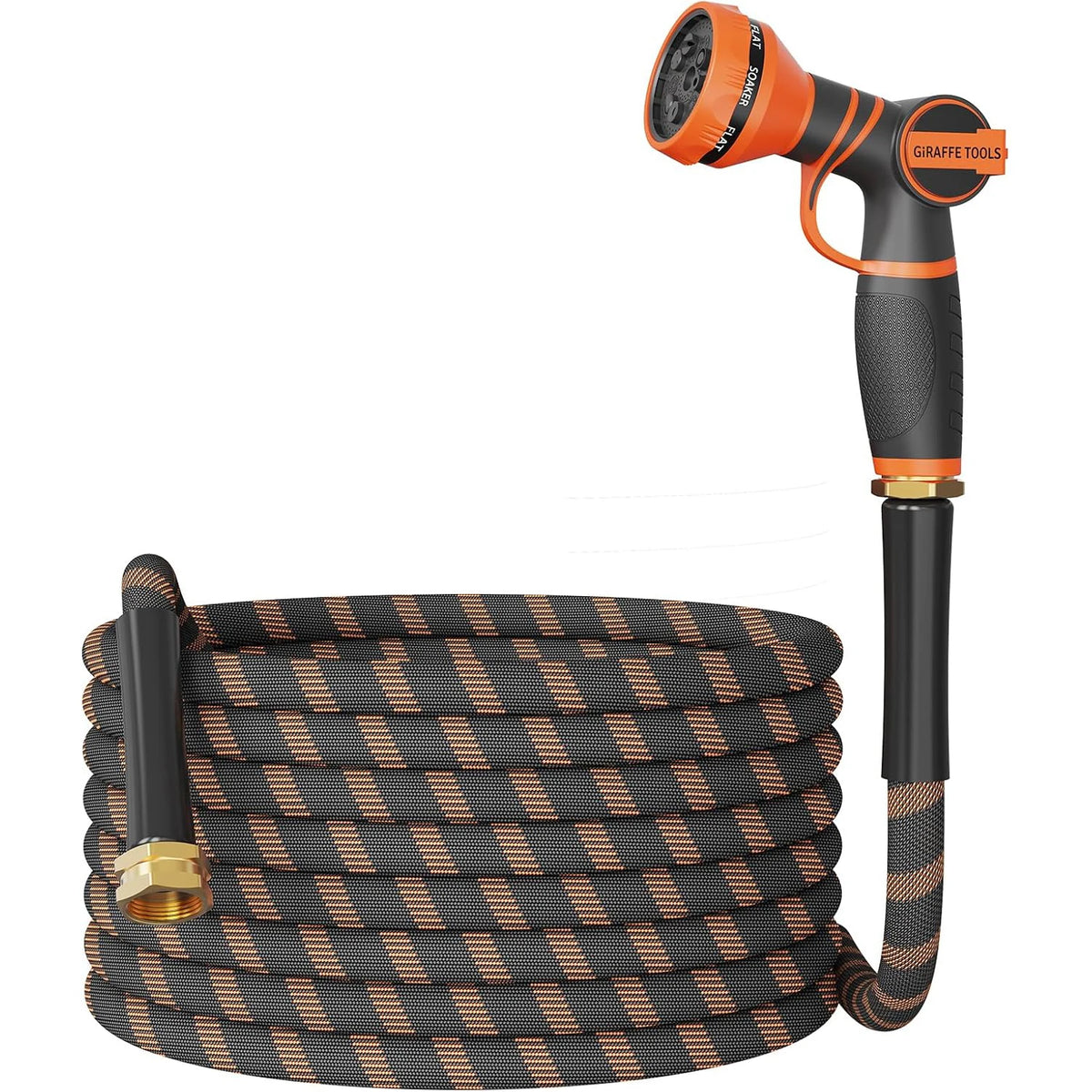 Giraffe Tools Non Expandable Garden Hose With Nozzle