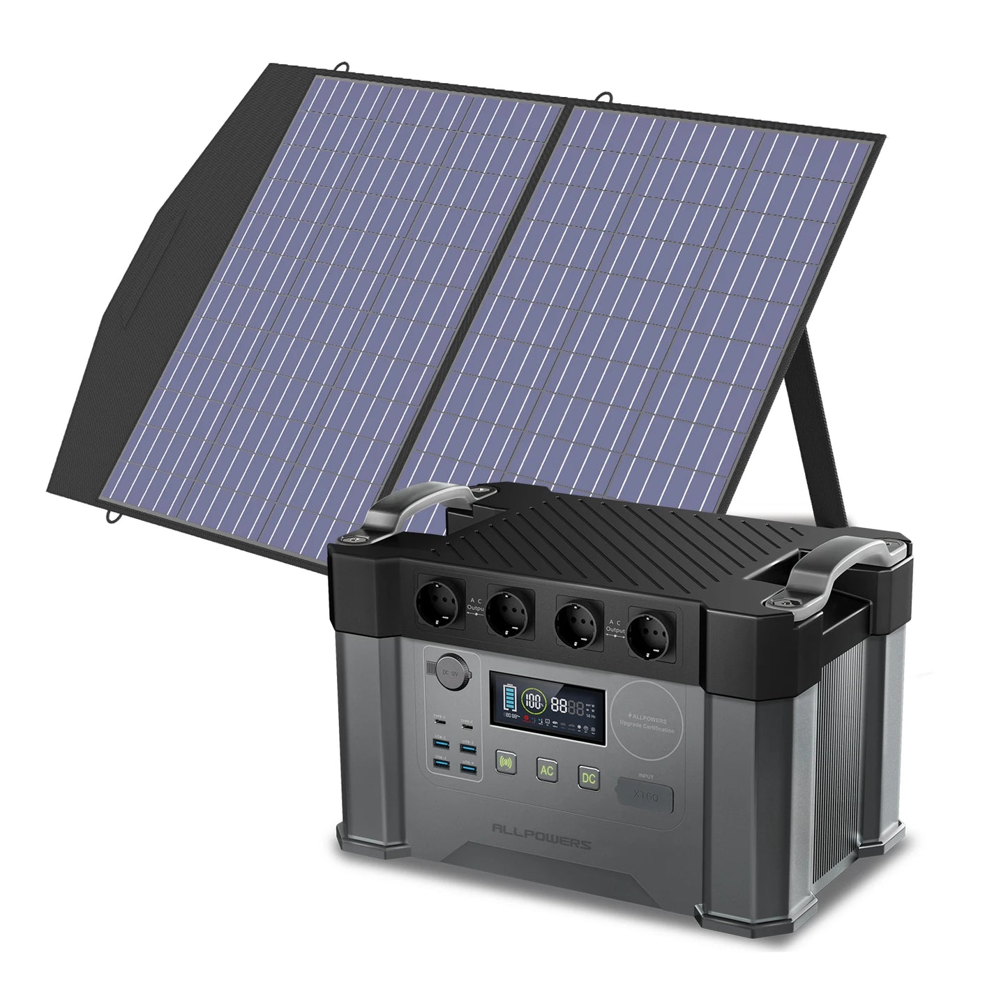 ALLPOWERS S2000 Portable Power Station With 100W Solar Panels