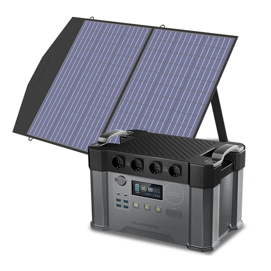 ALLPOWERS S2000 Portable Power Station With 100W Solar Panels
