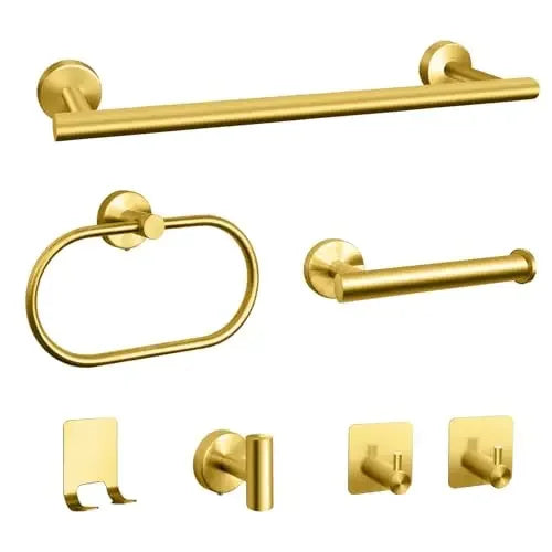 Stainless Steel Bathroom Hardware Set With Towel Bar And Accessories