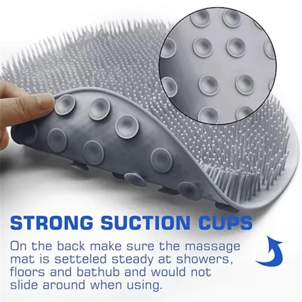 Silicone Shower Mat With Suction Cups For Foot Massage