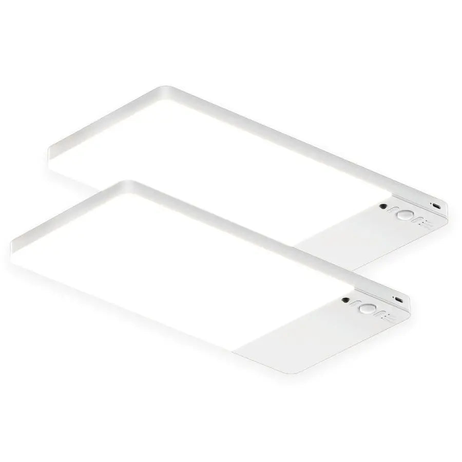 2 Pack Cordless Rechargeable Motion Sensor Ceiling Light