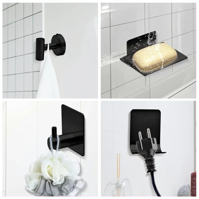 Stainless Steel Bathroom Hardware Set With Towel Bar And Accessories