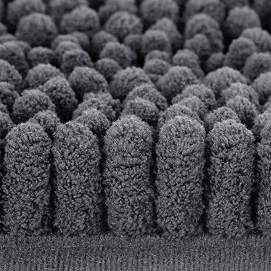 Soft Chenille Non Slip Absorbent Bathroom Rug Mat for Bath