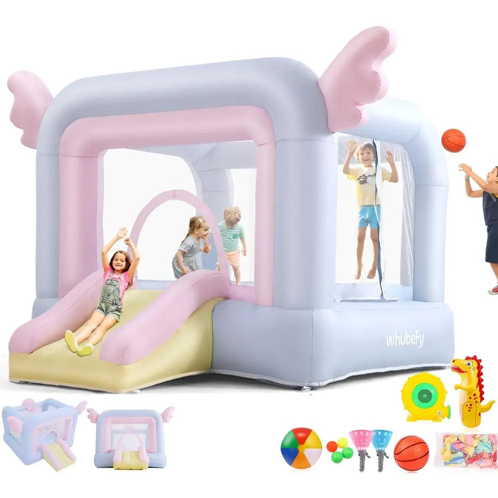 YTYIN AllinOne Bounce House With Macaron Balloons And Ball Set