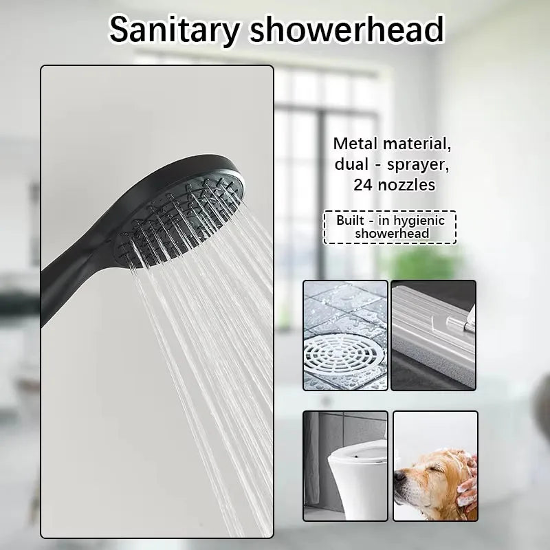 Wanmivezlo Wall Mounted Rain Shower Set With Handheld Sprayer
