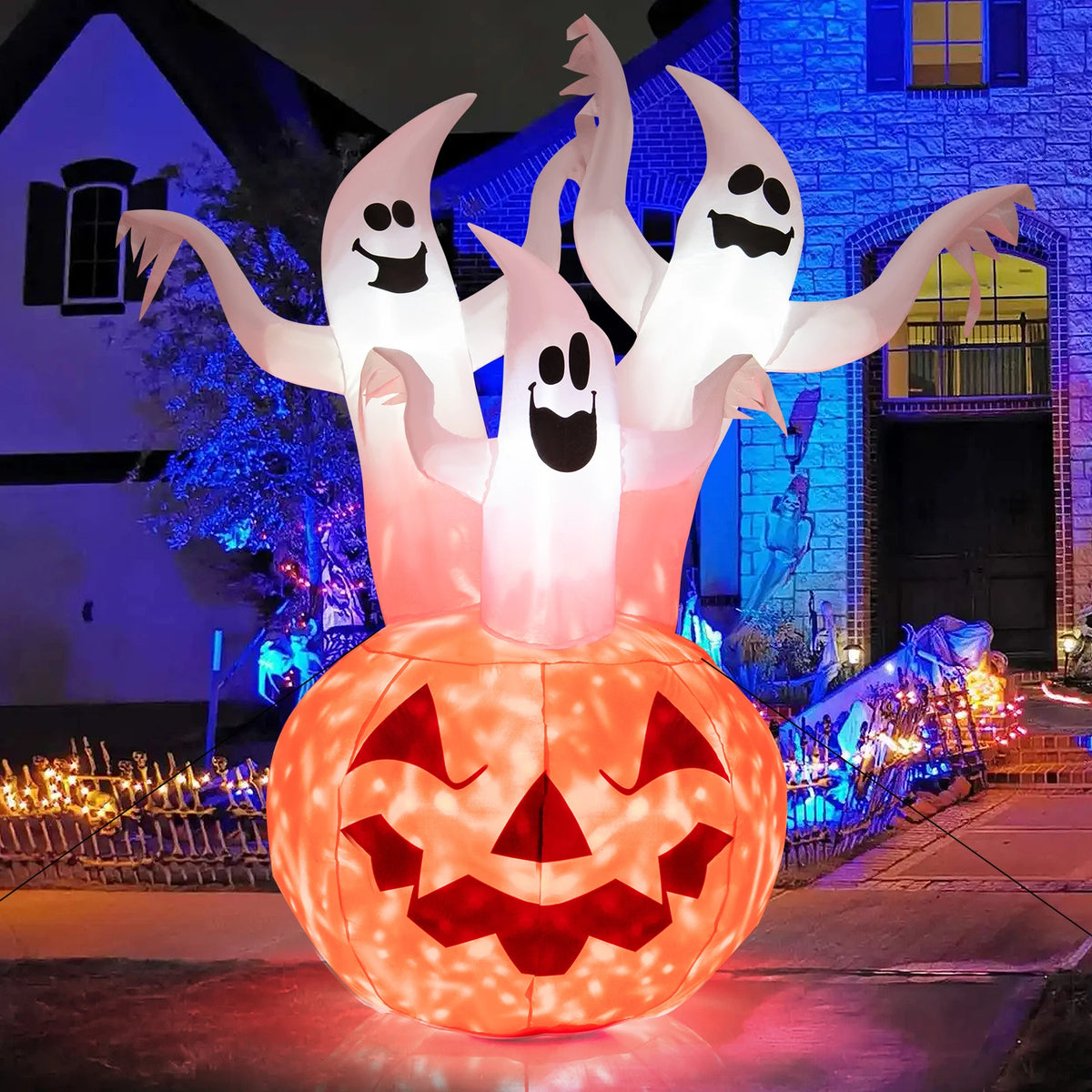 Lifezeal Halloween Outdoor Inflatable Yard Decoration With Led