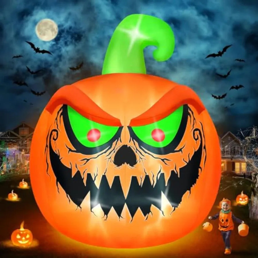 SHXI Halloween Inflatable Pumpkin Outdoor Decor With LED Lights