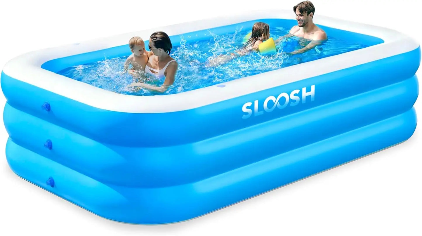 JOYFY Inflatable Family Pool With UV Protection For Backyard Fun