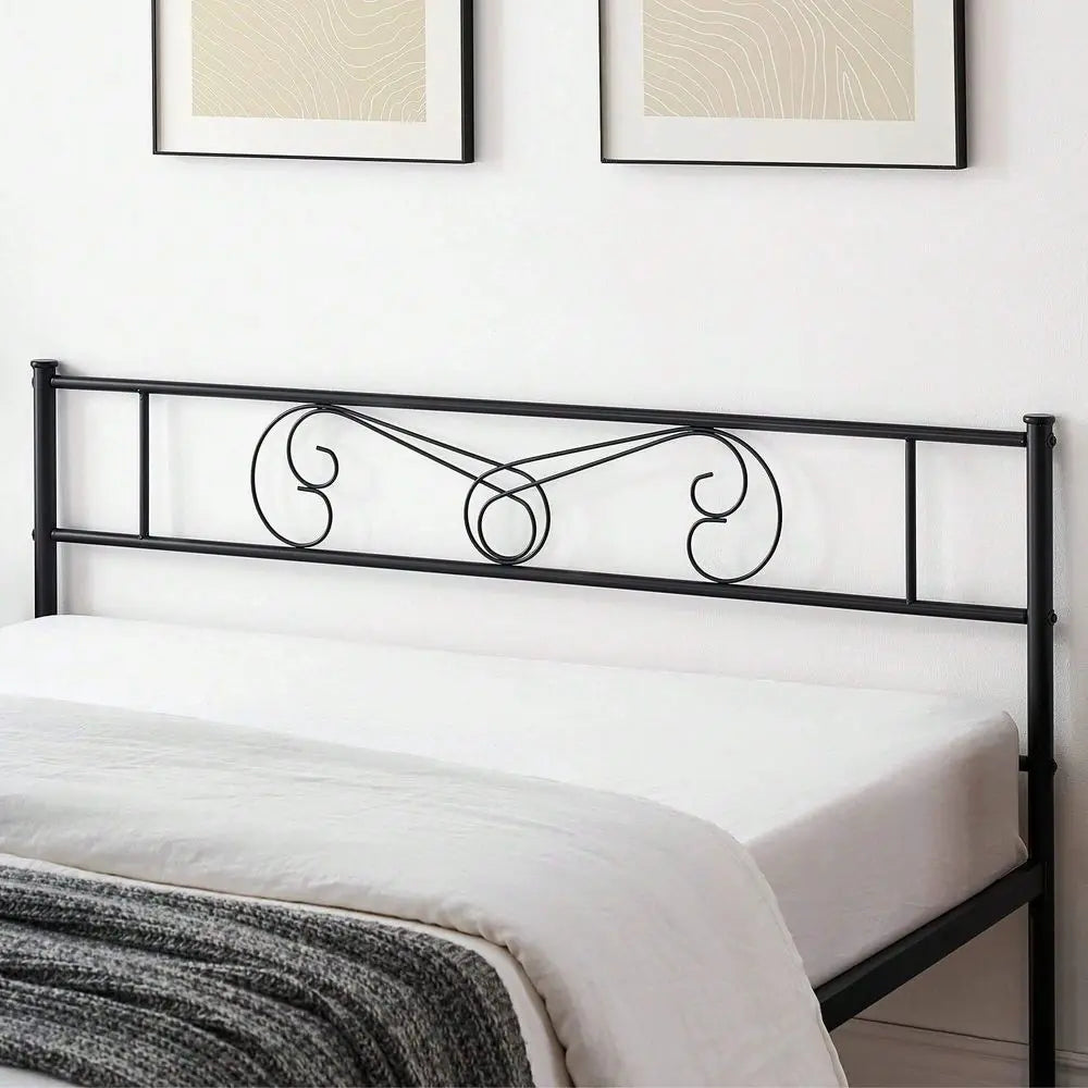 XMSJ Metal Platform Bed Frame With Headboard And Footboard