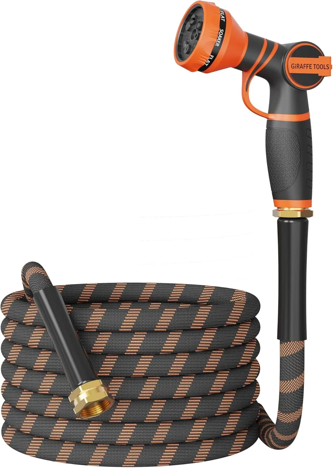 Giraffe Tools Non Expandable Garden Hose With Nozzle