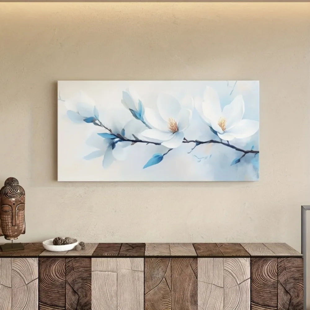 Floral Wall Art Painting For Modern Bedroom