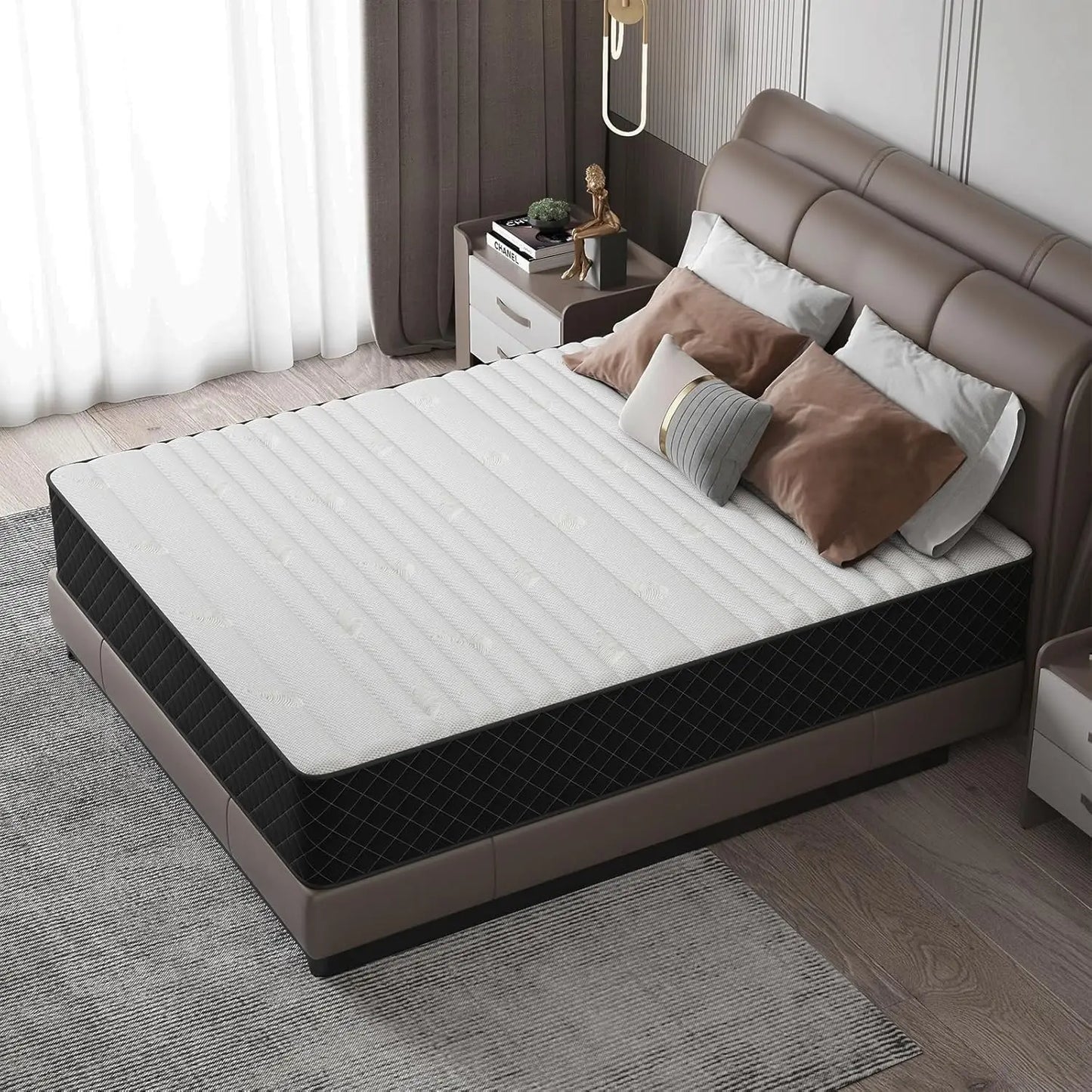 Hybrid Mattress With Memory Foam And Pocketed Coils