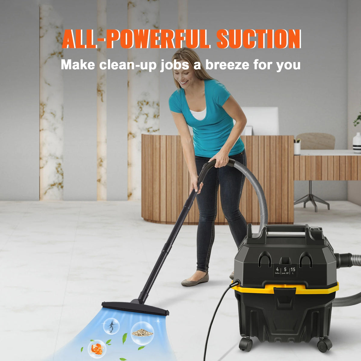 SucceBuy 1200W Portable Wet Dry Vacuum Cleaner Air Blower