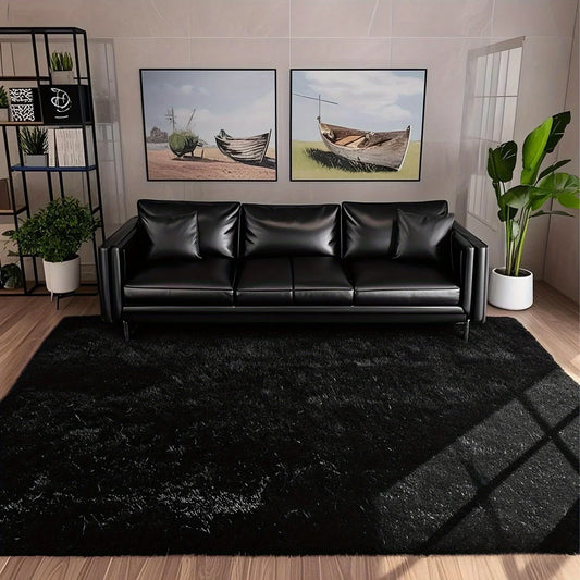 Noned Plush Area Rug Aubusson Design Shag Bedroom Decor