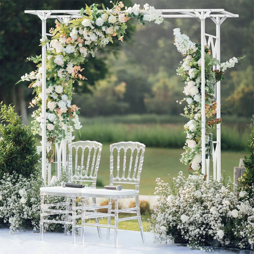 Stereoscopic Garden Arch Arbor Metal Wedding Decor Outdoor Pergola Trellis