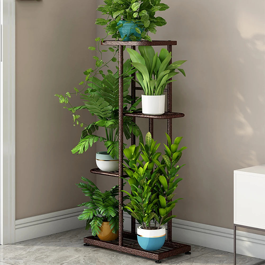 TWISTER.CK 4 Tier Plant Stand Indoor Metal Flower Pot Display
