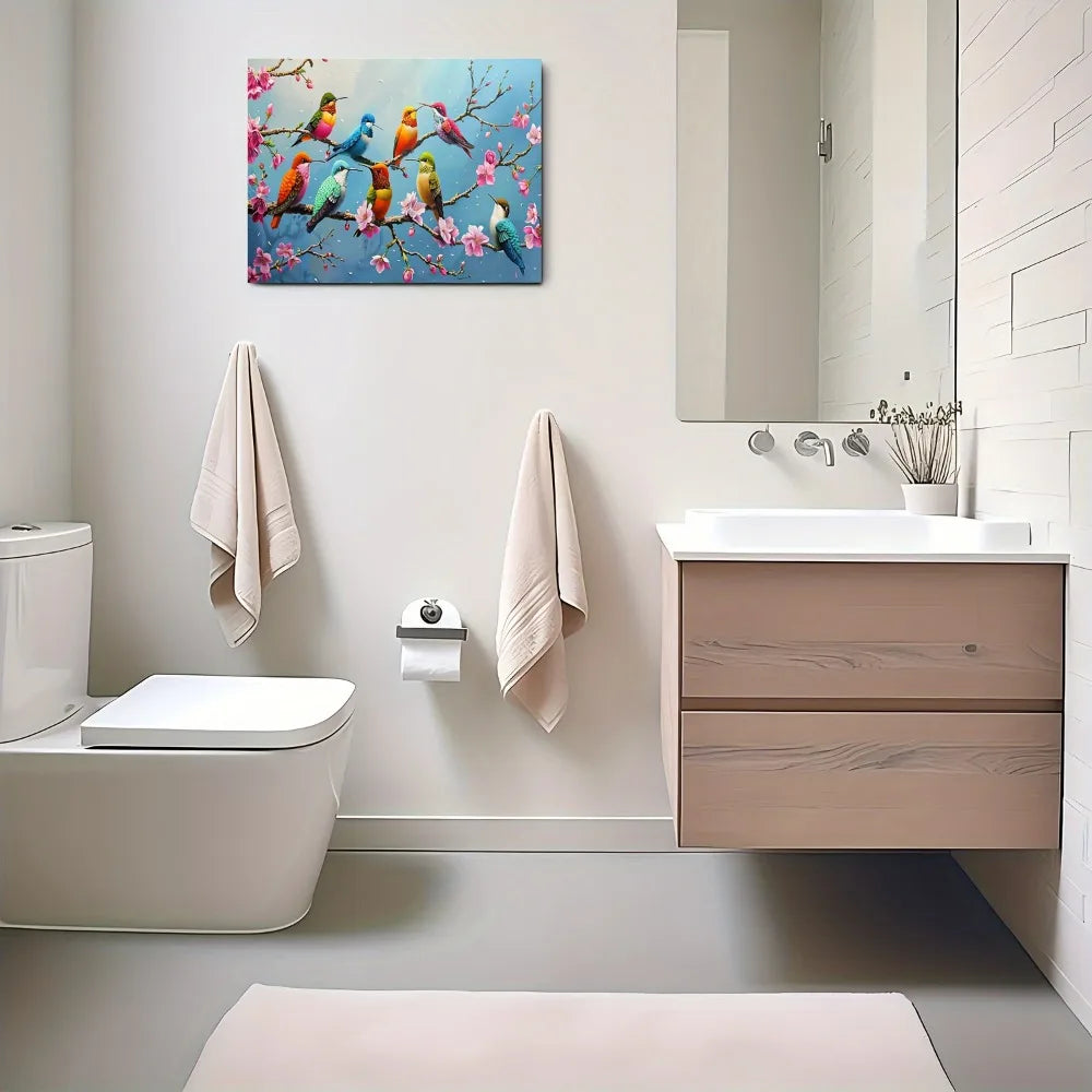 Hummingbird Canvas Wall Art For Elegant Home Decor