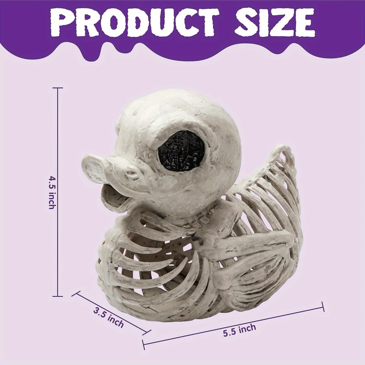 Halloween Duck Skeleton Plastic Bones For Indoor Outdoor Decor