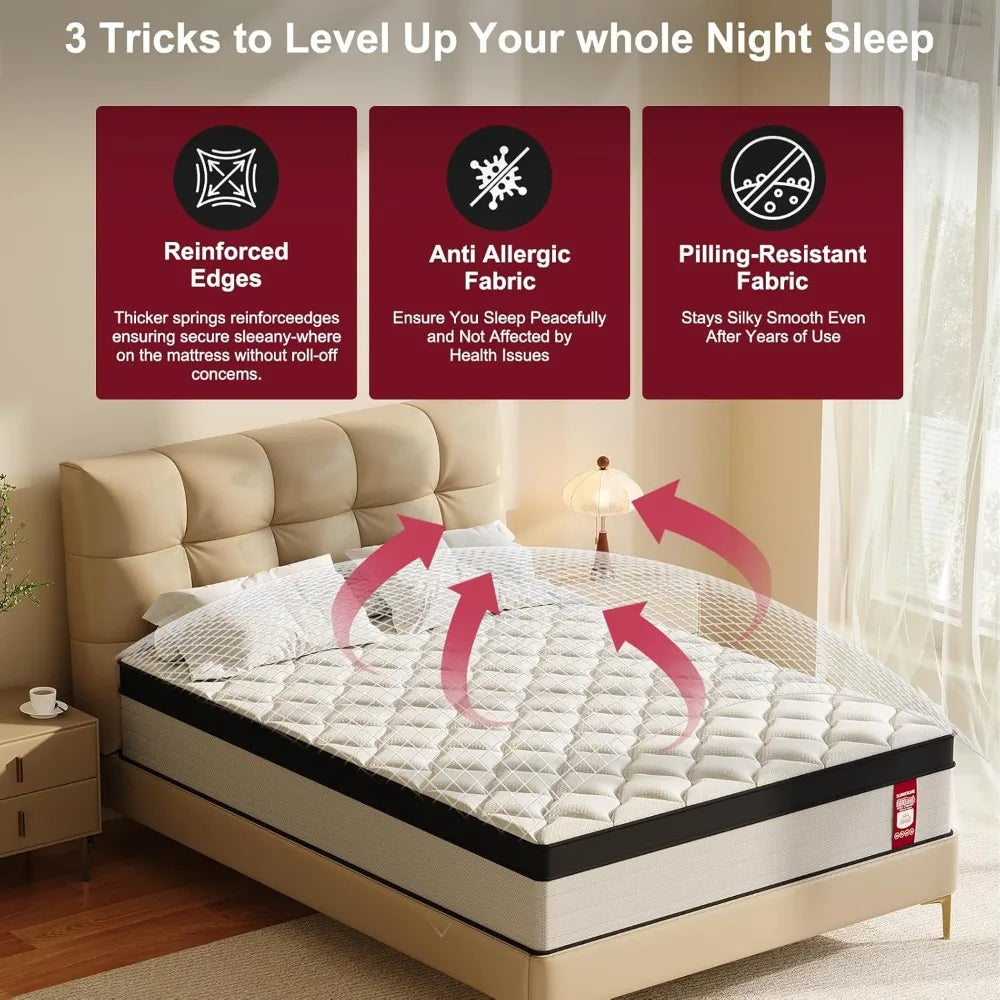 Mattress In A Box Memory Foam Hybrid With Pocket Springs