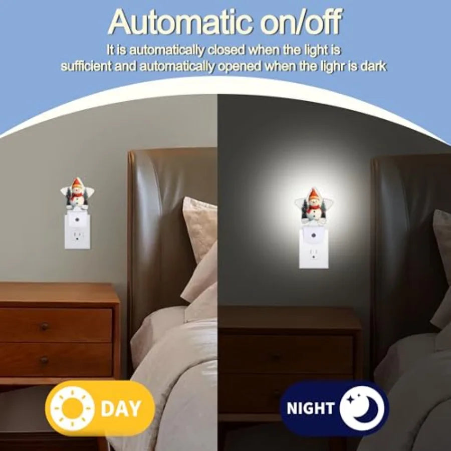 Dusk To Dawn Winter Tree Star Plug In Nightlight Sensor