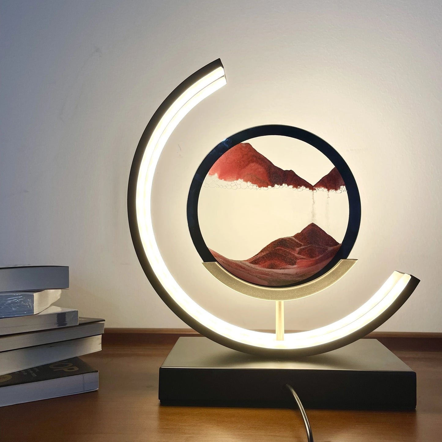 Moving Sand Art Lamp In Motion With Stand