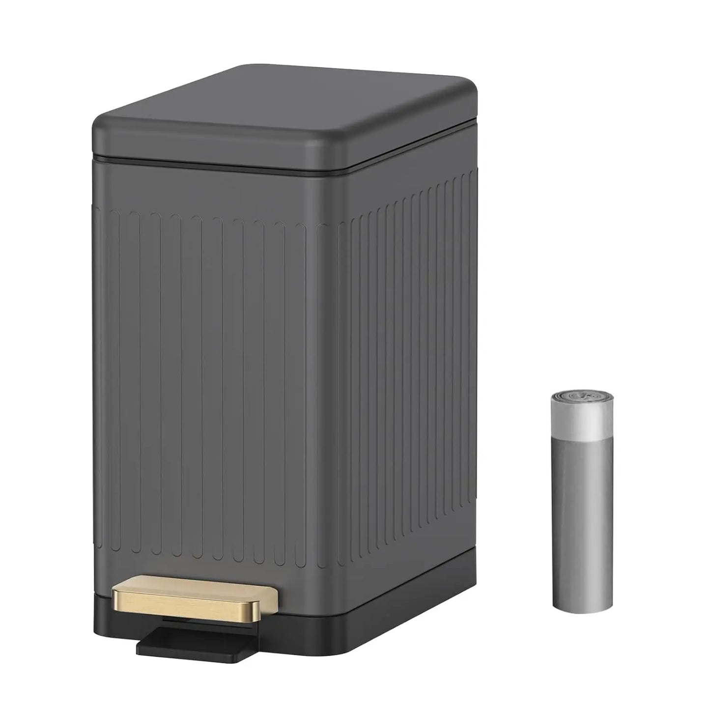 Stainless Steel Step Trash Can With Lid