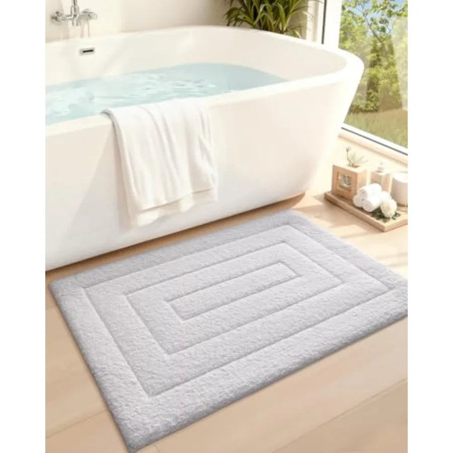 Ultra Soft Non Slip Absorbent Washable Microfiber Bathroom Rug Mat