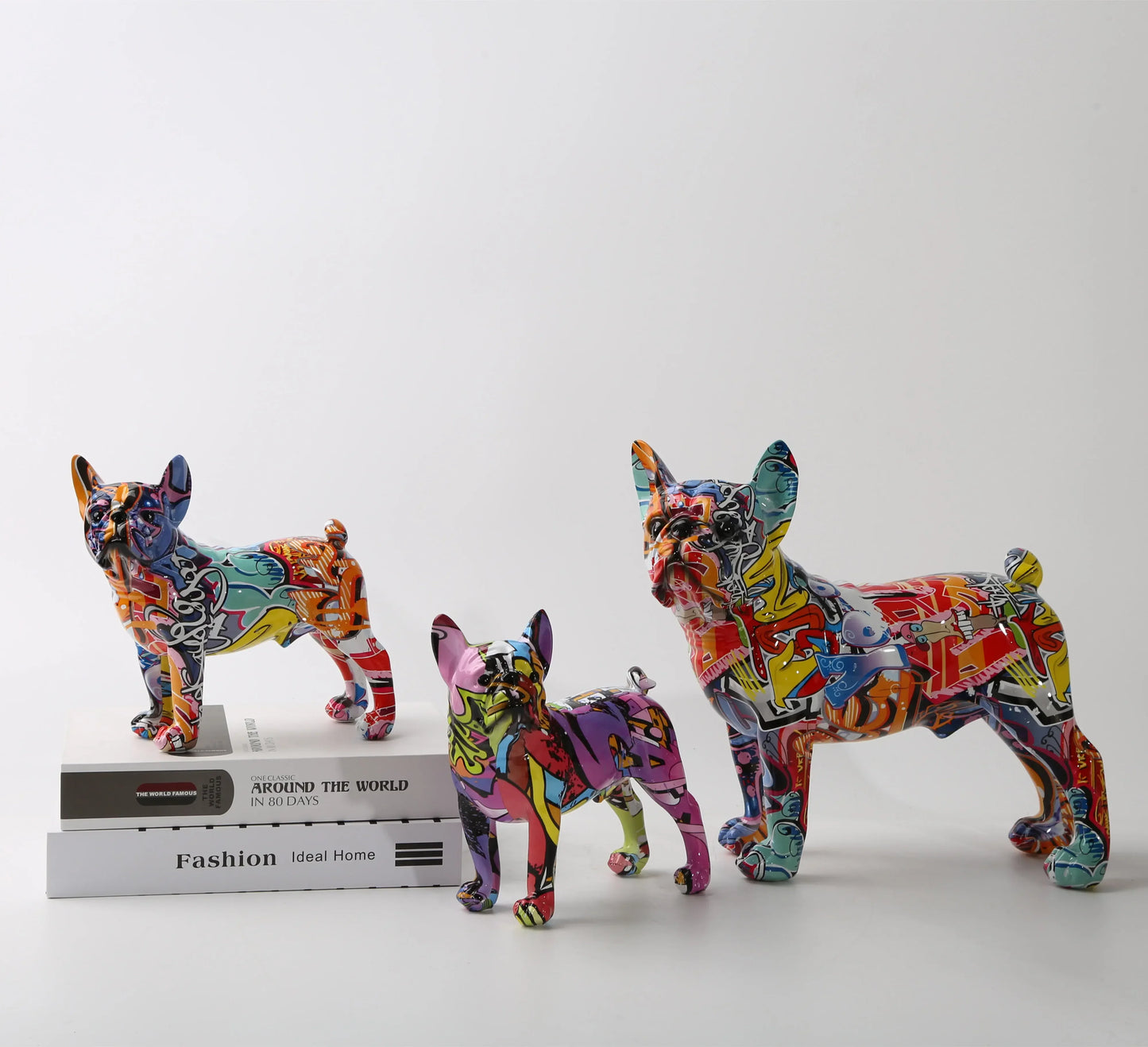 ChunRan Li89 Nordic Art French Bulldog Resin Crafts Home Decor