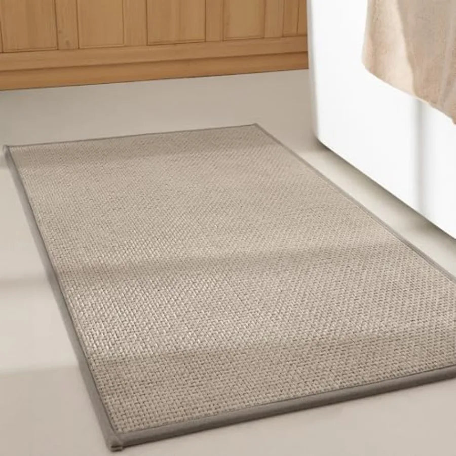 Soft Chenille Non Slip Absorbent Quick Dry Bathroom Mat