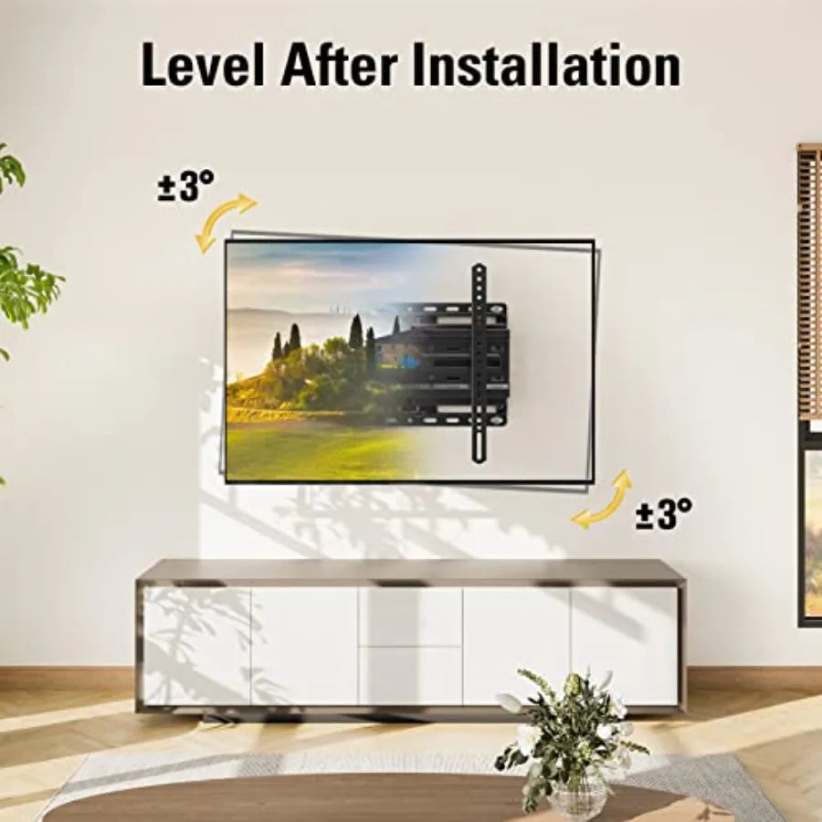 Full Motion TV Wall Mount With Swivel Tilt Articulating Arms