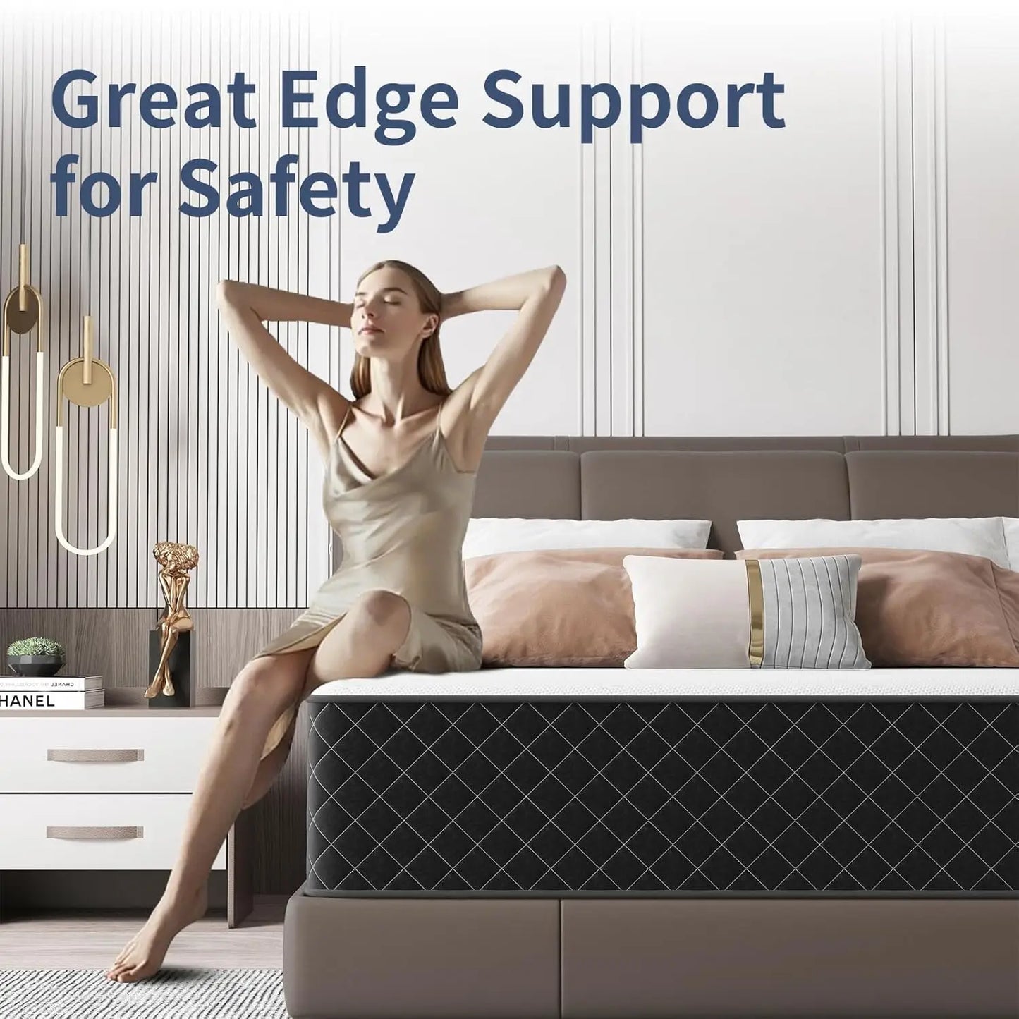 Hybrid Mattress With Memory Foam And Pocketed Coils