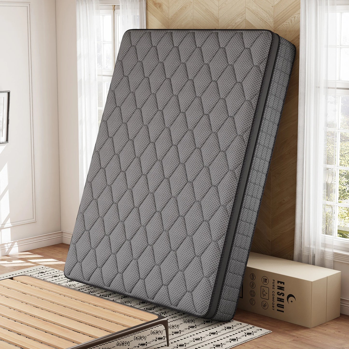 Medium Firm Gel Memory Foam Hybrid Mattress With Pocket Springs