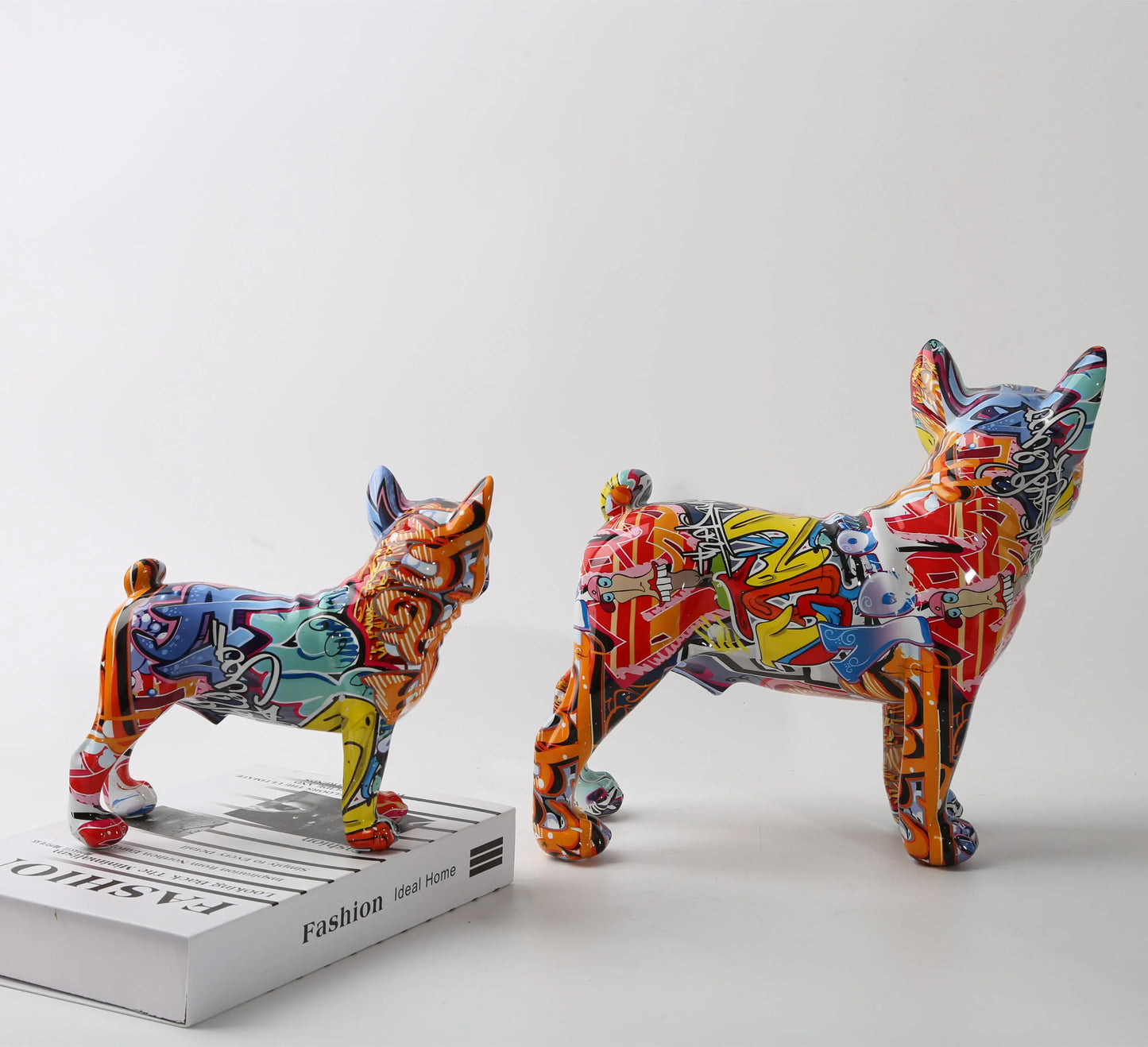 ChunRan Li89 Nordic Art French Bulldog Resin Crafts Home Decor
