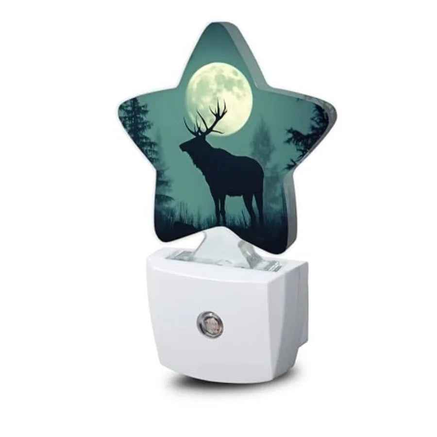 Dusk To Dawn Winter Tree Star Plug In Nightlight Sensor