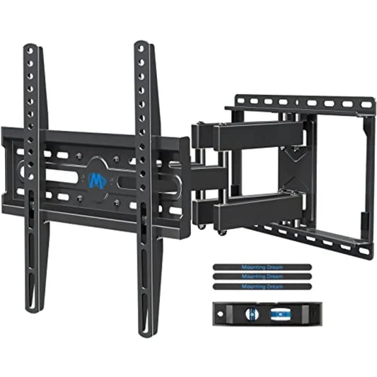 Full Motion TV Wall Mount With Swivel Tilt Articulating Arms