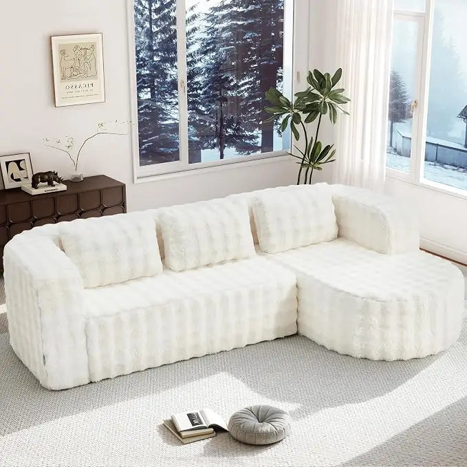 Cloud Modular L Shape Sectional Sofa With Memory Foam Chaise