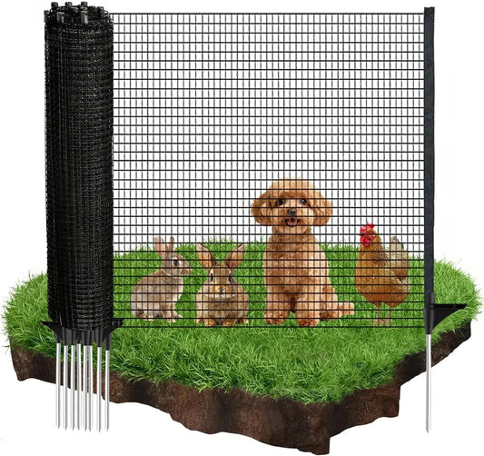 Temporary Fence With Posts Plastic Garden Fence For Animals