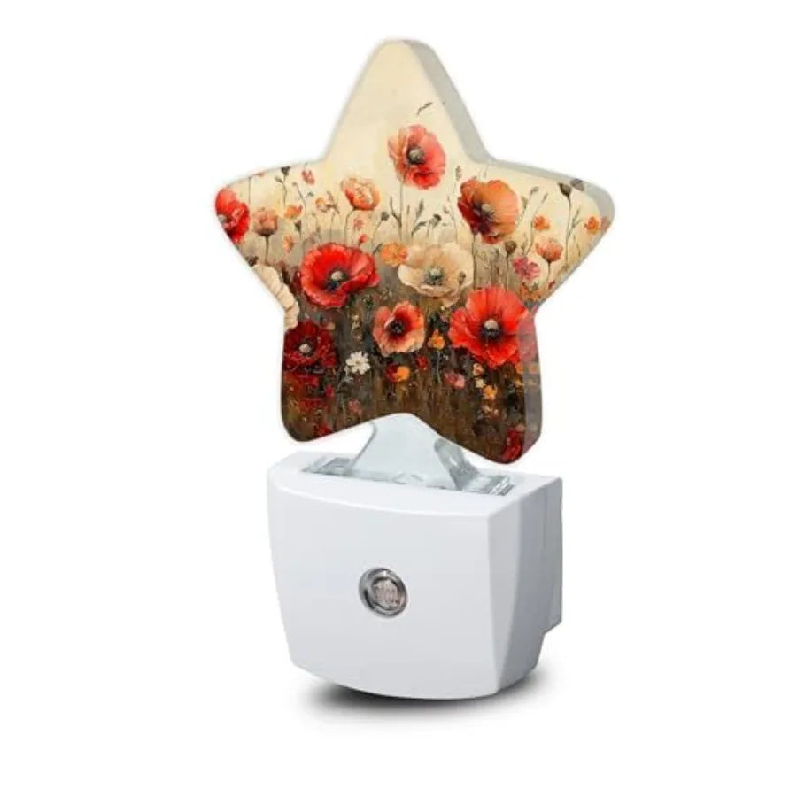 Dusk To Dawn Winter Tree Star Plug In Nightlight Sensor