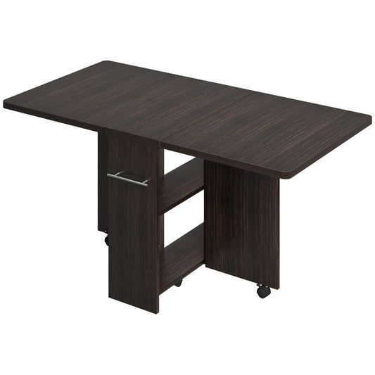 HiMISS Space-Saving Folding Dining Table Drop Leaf And Storage