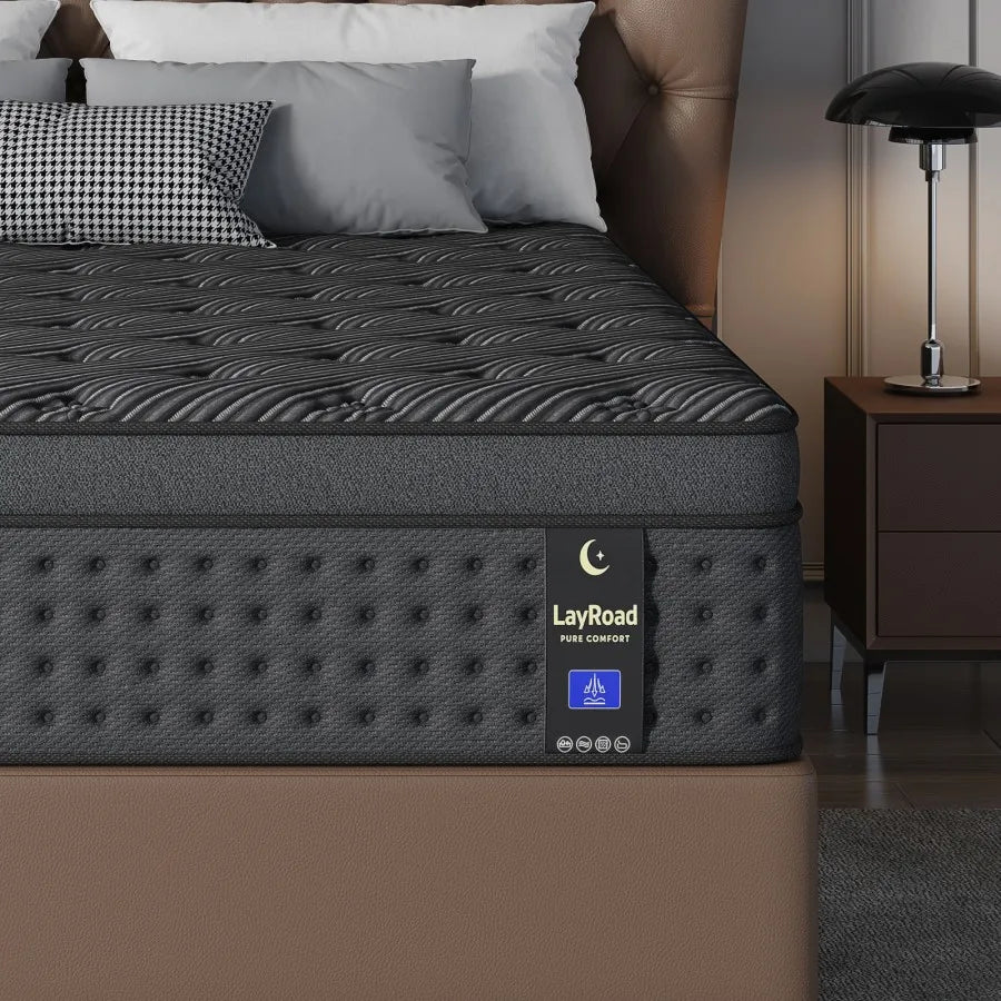 Layroad Memory Foam Hybrid Mattress With Pocket Springs
